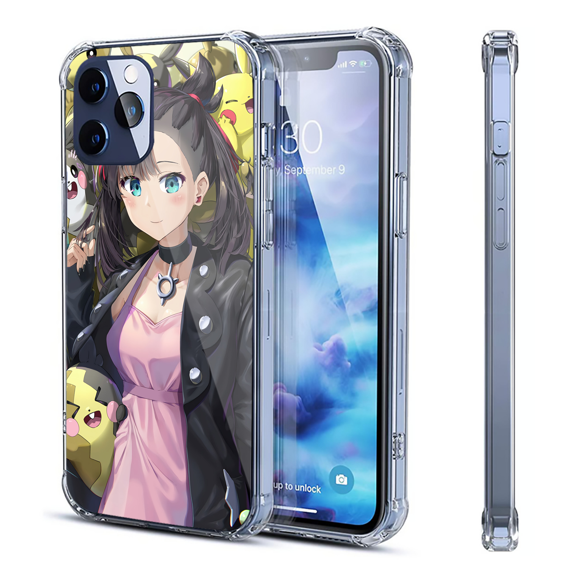 （画像用） ポケットモンスター Pokémon 【iPhone 12シリーズ対応】透明スマホケース（クリアソフトケース）